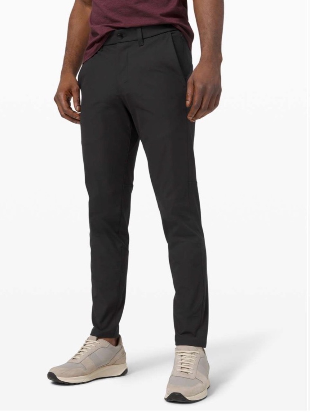 Lululemon Mens Commission Pant Slim Warpstreme Size 31 Black Gym Athleisure